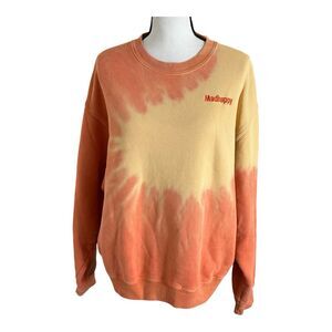 Madhappy‎ Ltd Edition Tie Dye Crewneck Pullover Yellow Sweatshirt Women’s Sz M